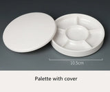 AOOKMIYA New Multi-layer Imitation Porcelain Palette Calligraphy Ink Plate Watercolor Painting Multi-layer Palette Art Supplies