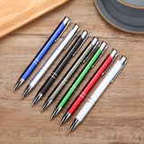 2pcs Hot sell stationery metal ball pen advertising ballpoint pen  personalized metal pen Office school supplies Free shipping