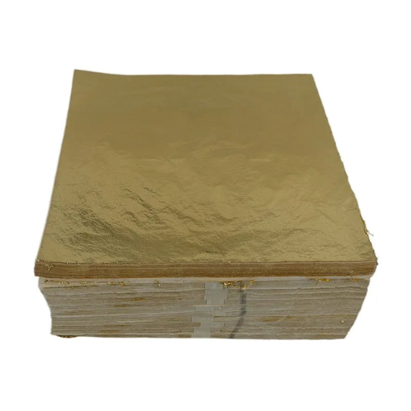 AOOKMIYA 1000 sheets 16x16cm Art Craft Paper Imitation Gold Sliver Genuine Copper Leaves - Foil Paper for Gilding Craft Decoration