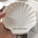 Ceramic Palette Shell-shape Watercolor Painting Dish high quality Water Powder Dish Chinese Painting White Porcelain Art supply