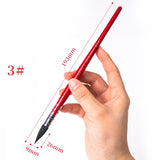 AOOKMIYA Squirrel Hair Red Rod Watercolor Pen Round/Pointed Nylon Solid Watercolor Paint Brush Professional Painting Art Supplies