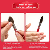 AOOKMIYA Squirrel Hair Red Rod Watercolor Pen Round/Pointed Nylon Solid Watercolor Paint Brush Professional Painting Art Supplies