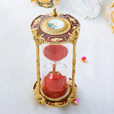 Hourglass Timer 15 Minutes Wedding Birthday Gift Creative Table Clock Metal Retro Sand Clock Home Decoration Accessories