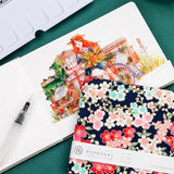 AOOKMIYA 32K Watercolor book 300g cloth art cover portable travel sketching hand-painted blank graffiti painting book art supplies