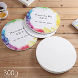 Professional Round Watercolor Paper 300g Tin Box Art Paper Student Art Paint Special Watercolor Book and Painting Paper