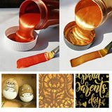 AOOKMIYA 60ml Gold Paint Metallic acrylic paint,waterproof not faded for Statuary Coloring DIY hand clothes painted graffiti Pigments