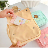 21*17cm Handbook bag,A6/A7 handbook material tape storage bag,large capacity pencil case pen bag Quality stationery Supplies