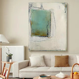 Hand Painted Acrylic Abstract Painting On Canvas Art Spring Minimalist Art Texture Large Wall Art Wabi-Sabi Nordic Room Decor