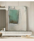 Hand Painted Acrylic Abstract Painting On Canvas Art Spring Minimalist Art Texture Large Wall Art Wabi-Sabi Nordic Room Decor