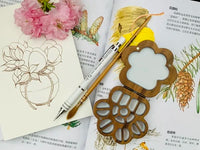 AOOKMIYA Handmade Style Walnut Oil Color Box 8/16 Color Magnetic Box Personalized Cat Paw Portable Painting Watercolor Palette