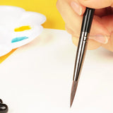 AOOKMIYA 7 Watercolor Hook Line Pens Set Detachable Metal Pen Holder Travel Portable Watercolor Painting Brush Artist Painting Supplies