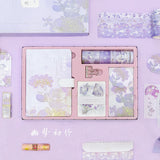 Pink Journal Loose-leaf  Diary Kawaii Travel Notebook Spiral Note Book  Scrapbook and Handbook with DIY tool set