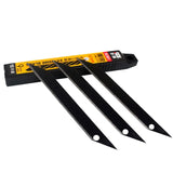 10pcs utility knife blade all black blade 30 degree acute angle paper cutting blade film engraving blade 75*9*0.4mm
