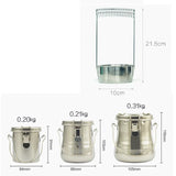 AOOKMIYA Stainless steel pen-washing bucket sealed portable pen-washing device drying pen holder sketching oil painting art supplies