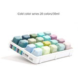 Professional Gouache Watercolor Paints 30ml*20 colors Unique Jelly Cup Design Gouache Paint For Artists Students art supplies