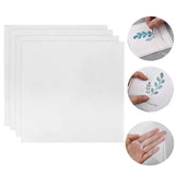 AOOKMIYA 4pcs/set Water Soluble Embroidery Stabiliser Wash Away Cold Water Soluble Film Water Solute Embroidery Backing DIY Craft Making