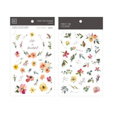 Transfer  plant pattern Paper 2pcs*10*15cm retro hand account material notebook stickers DIY Birthday card making template Art s