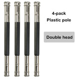 Single/double-end pencil extension set color lead charcoal sketch pencil extension rod metal/wood art student pencil extension