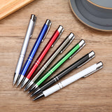 2pcs Hot sell stationery metal ball pen advertising ballpoint pen  personalized metal pen Office school supplies Free shipping