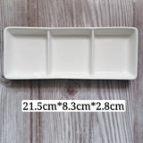 Ceramic Palette Shell-shape Watercolor Painting Dish high quality Water Powder Dish Chinese Painting White Porcelain Art supply