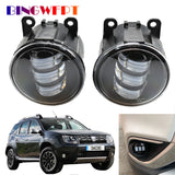 Automobile parts 2 Pieces For Dacia Duster Closed Off-Road Vehicle 2010-2015 Car Accessories LED Bulb Fog Light