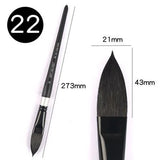 AOOKMIYA 1pcs Squirrel Hair Cat Tongue Shape Pen Watercolor Brush Professional Painting Hook Line Pen Gouache Brush Art Supplies