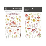 Transfer  plant pattern Paper 2pcs*10*15cm retro hand account material notebook stickers DIY Birthday card making template Art s