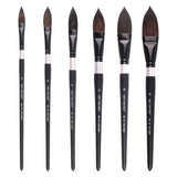 AOOKMIYA 1pcs Squirrel Hair Cat Tongue Shape Pen Watercolor Brush Professional Painting Hook Line Pen Gouache Brush Art Supplies