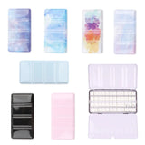 AOOKMIYA 48 Grids Portable Color Box Palette Watercolor Paint Sub-packing Box Tri-fold Card Slot Iron Box Sketch Painting Art Supplies