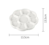 AOOKMIYA Flower Plum Rectangle Ceramic Palette Color Mixing Paint Palette Tray For Watercolor Gouache Acrylic Painting Art Supplies