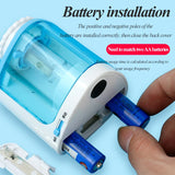 Tihoo Electric/Manual 2 in 1 Pencil Sharpener Portable Safe Automatic Pencil Sharpener Office School Supplies Stationery Tenwin