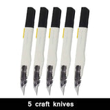 AOOKMIYA Paper cutter precision utility knife 30 degree 9mm blade carving carton craft knife multifunctional small metal knife stationery