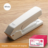 360 Rotation Heavy Duty Stapler Use 24/6 Staples Effortless Long Stapler School Paper Stapler Office Bookbinding Supplies