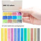AOOKMIYA Schmincke Macaron Candy Color Watercolor 12 Colors 15ml Opaque College Grade Tubular Watercolor Paint Artist Painting Supplies