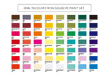 New Non Toxic Gouache Paint 56 Color Set, Miya Himi Gouache