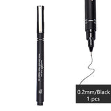 Japanese UNI Drawing Pin Pen ,Ultra Fine Line Art Marker Black Ink Pen,micron Drawing Pen Office School ,High quality DIY pen