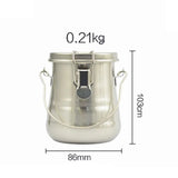 AOOKMIYA Stainless steel pen-washing bucket sealed portable pen-washing device drying pen holder sketching oil painting art supplies