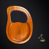 AOOKMIYA Wooden Mahogany Lyre Harp With Tuning Tool For Beginner Musical Instrument 16 Strings Stringed AOOKMIYA.COM