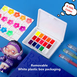 AOOKMIYA 14-color Fluorescent Color Opera Watercolor Paint Sub-packaged Plastic Box/metal Box Packaging Artist-level Art Supplies  AOOKMIYA.COM