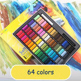 32/48 /64 Colors chalk Drawing Line Stick Toner Portable Smooth Hair Dye Soft Short Pastel Painting Chalk Set art supplies