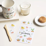 MU 3D crystal transfer sticker,waterproof self-adhesive DIY phone case sticker,cup decorative transfer paper, student stationery