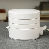 AOOKMIYA New Multi-layer Imitation Porcelain Palette Calligraphy Ink Plate Watercolor Painting Multi-layer Palette Art Supplies