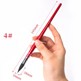 AOOKMIYA Squirrel Hair Red Rod Watercolor Pen Round/Pointed Nylon Solid Watercolor Paint Brush Professional Painting Art Supplies