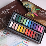 24/60 colors soft pastel ,powder stick, color chalk, pastel clay painting pen pigment Sketch high quality Materials Art Supplies
