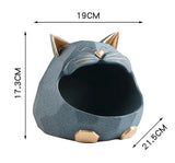 3D Sculpture Cat Statue, Table Decoration Accessories, Storage Box, Money Box, Coin Bank Figurine Decor, Home Room Decorations