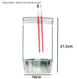 AOOKMIYA Stainless steel pen-washing bucket sealed portable pen-washing device drying pen holder sketching oil painting art supplies