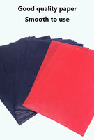 Carbon Paper 12K 97 Blue + 3 Red Colors Double Sided Copy Paper 220x340mm Office Accounting Shop Receipt Home Message Work 9376