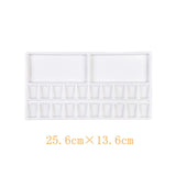 AOOKMIYA Ceramic watercolor palette multi-cell watercolor painting white porcelain palette professional painting ceramic supplies