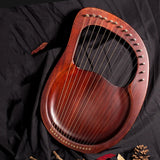 AOOKMIYA Wooden Mahogany Lyre Harp With Tuning Tool For Beginner Musical Instrument 16 Strings Stringed AOOKMIYA.COM