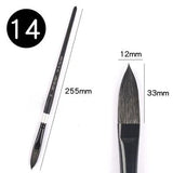 AOOKMIYA 1pcs Squirrel Hair Cat Tongue Shape Pen Watercolor Brush Professional Painting Hook Line Pen Gouache Brush Art Supplies